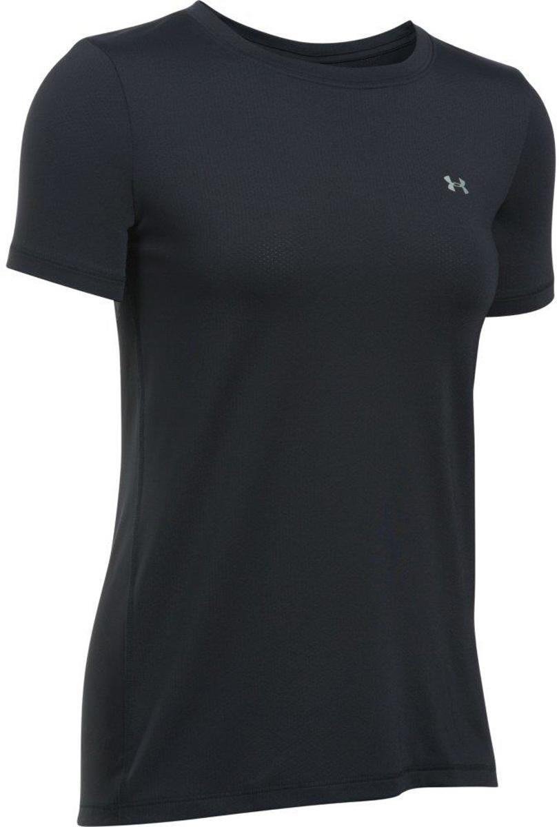 Under Armour HG SS Sportshirt Dames Maat XS Zwart