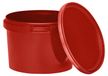 BenBow Seau avec couvercle 0,5L x10 rouge