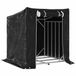 vidaXL Haardhoutrek met regenhoes 101x61x110,5 cm gegalvaniseerd staal