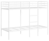 Métal Lit superposé - Cadre de lit 80x200 cm - Cadre en acier robuste - Sans matelas - Pour auto-assemblage - Couleur : vert armée