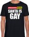 Bellatio Decorations Foute humor Kerst t-shirt - breaking news gay - heren - zwart XL