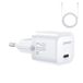 JOYROOM JR-TCF02 Mini chargeur rapide 20W avec câble Lightning - Blanc