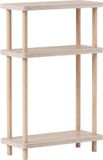 en.casa Nampernu staand rek 62x40x18 cm travertijn