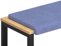 vidaXL Coussin de canapé Tissu Jean Bleu 110 cm