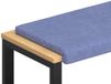 vidaXL Coussin de canapé Tissu Jean Bleu 110 cm