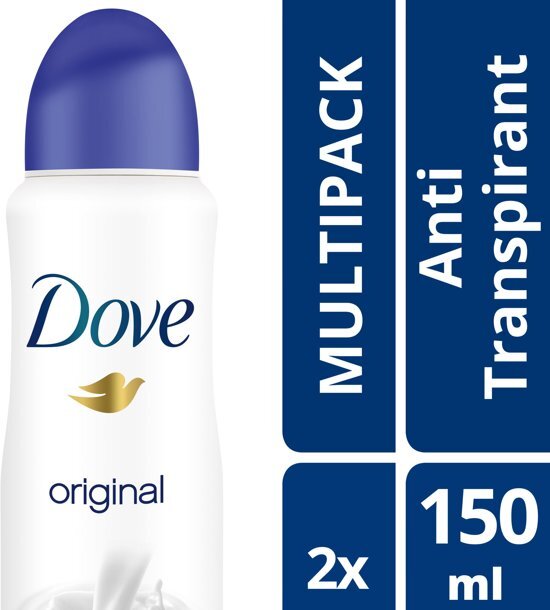 Dove Dove Original Women Deodorant - 2 x 150 ml - Voordeelverpakking