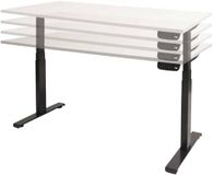Schaffenburg Dextro Plus Zit/Sta Bureau 200x80cm Elektrisch Verstelbaar T-Poot Aluminium/Lindberg Eiken