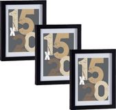Arte r Houten fotolijst - zwart - 18 x 24 cm - met passe-partout