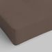 Max Color Bedlaken met hoeken, 25 cm, bruin, voor eenpersoonsbed