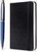Sheaffer VFM/G9401 Neon Blue Nickel Plated Ballpoint Pen Gift Set with A6 Notebook