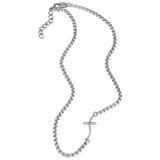Breil B.X Halsketting van staal voor heren, 52 cm, zilver