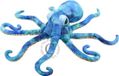 The Puppet Company Handpop Octopus 55cm Blauw