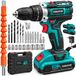 MOCNA Perceuse-visseuse sans fil, fonction percussion, visseuse sans fil, 2x 1.5 Ah batteries, 21V, set, en mallette