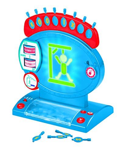 Lexibook, elektronische beul, bordspel voor kinderen en gezinnen, spelling en woordenschat, licht- en geluidseffecten, 2 spelers, blauw/rood, JG800