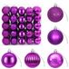 vidaXL Set de boules de Noël - 75 pièces - Lilas - 6 cm - Polystyrène