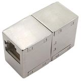 1aTTack.de Cat. 5 x RJ45 kabelconnector volledig afgeschermd metaal compatibel met Cat5 Cat6 Cat7 Cat8 1 stuk