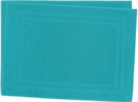 Set van 2 badmatten, 50 x 70 cm, 100% katoen, 700 g/m², turquoise blauw