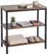 Merkloos Relaxdays nachtkastje - 60x61x30 cm - bruin en zwart