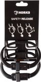 Horka Safety Release Ring Zwart Kunststof Paard