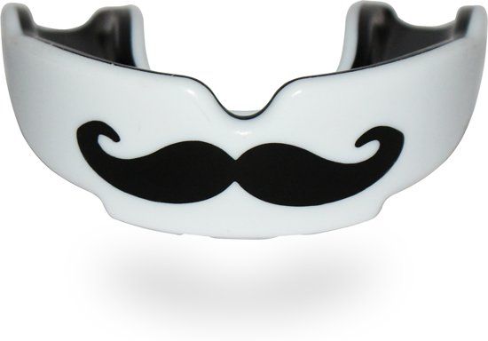 SAFEJAWZ® MO Mouthguard with case - Senior - zwart, wit