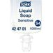 Tork Vloeibare handzeep voor gevoelige huid S4, Dermatologisch getest, 1.000 ml, 424701