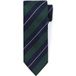 Cravate Soie Triple Rayure Vert Foncé