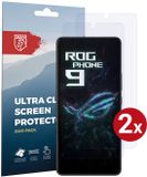 Rosso Screen Protector Geschikt voor Asus ROG Phone 9 / 9 Pro | Ultra Clear Duo Pack | TPU Folie | Case Friendly Beschermfolie | 2 Stuks