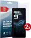 Rosso Screen Protector Geschikt voor Asus ROG Phone 9 / 9 Pro | Ultra Clear Duo Pack | TPU Folie | Case Friendly Beschermfolie | 2 Stuks