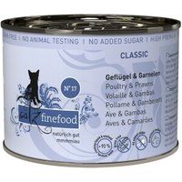 Catz finefood Classic Adult Nr. 17 Gevogelte en garnalen 6x200 g