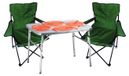 Mojawo 3-delige praktische set kampeer meubels: aluminium kampeertafel + 2 vissersstoelen