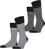 Esprit Fine Line 2-Pack Sokken Heren Veelkleurig Maat 39-42