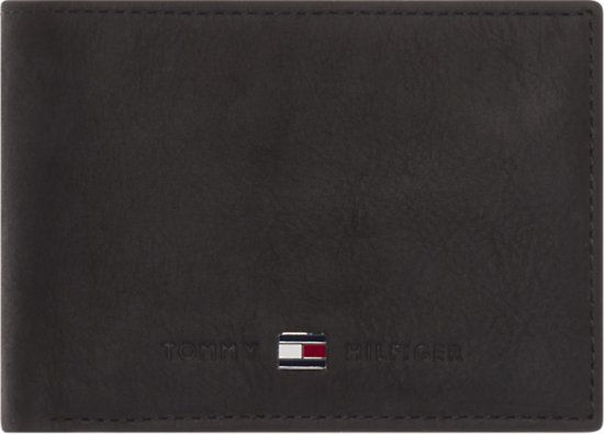 Tommy Hilfiger Johnson Mini CC Flap coin pocket heren portemonnee - Black - 8718937978904