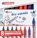edding Whiteboardmarker 360 rond 1.5-3mm ass | 32 stuks