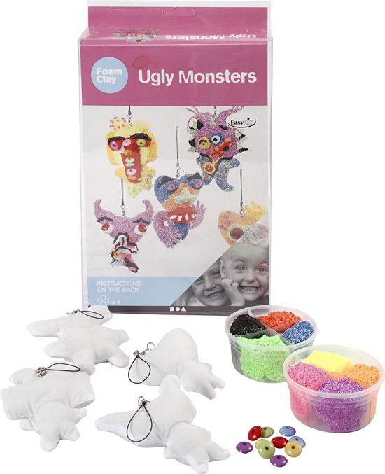 Foam Clay Knutselset Ugly Monsters 7-delig