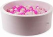 Mimii Ballenbak 110x40 velours doux rose clair avec 500 balles
