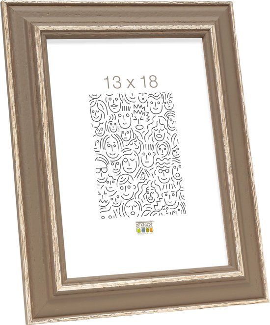 Deknudt Frames S221F3 - Fotolijst - 13x18 cm - Bruin/Naturel - Hout