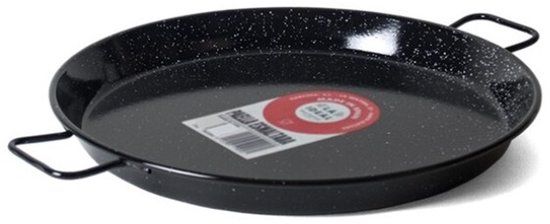 Gerimport Paellapan 20 Cm RVS Zwart