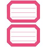 HERMA Book labels 82x55mm red frame lined 12 pieces