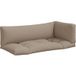 Maison Exclusive - Coussins de palette lot de 3 taupe tissu