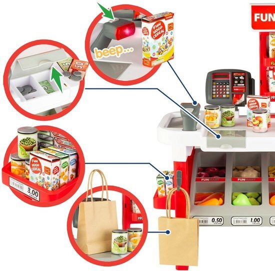 Speelgoedsupermarkt Funville Funmart 55,5 x 75 x 29 cm