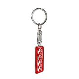 RVS sleutelhanger - 'Motorsport' Rood