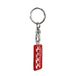 RVS sleutelhanger - 'Motorsport' Rood