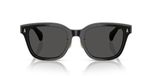 Moncler Lunettes de soleil unisexe noir carrées gris 54mm