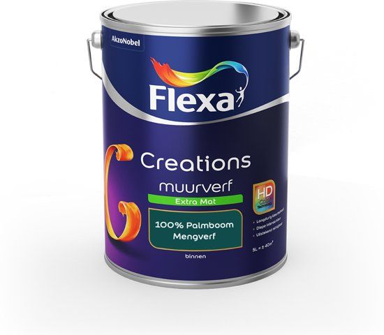 FLEXA Creations Muurverf - Extra Mat - Mengkleuren Collectie - 5 liter