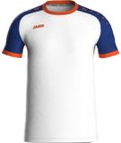 Jako Iconic Shirt Korte Mouw Kinderen - Wit / Royal / Fluo Oranje
