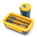 DAM Vershouddoos voor levensmiddelen, 1100 ml, incl. thermobeker en bestek, magnetronbestendig, 20,3 x 12,3 x 7,3 cm, kleur: marineblauw