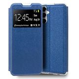 Cool Flip Cover beschermhoes voor Samsung A057 Galaxy A05s glad kunstleer blauw