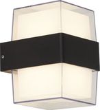 Searchlight Design lampada da parete Frosty Square antracite