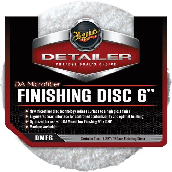 Meguiar's DA Microfiber Finishing Polijstschijf - ⌀15cm - 2 stuks