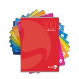 BM BeMore Educentus 0122457 Leerschrift A4, liniatuur Q, ruitjes 5 mm met randen, 100 g/m² papier, verschillende kleuren, verpakking van 10 stuks